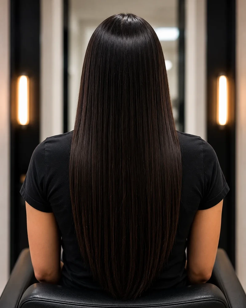 Natural uncoloured hair