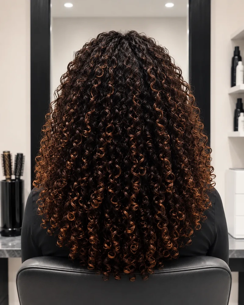 Coily hair texture