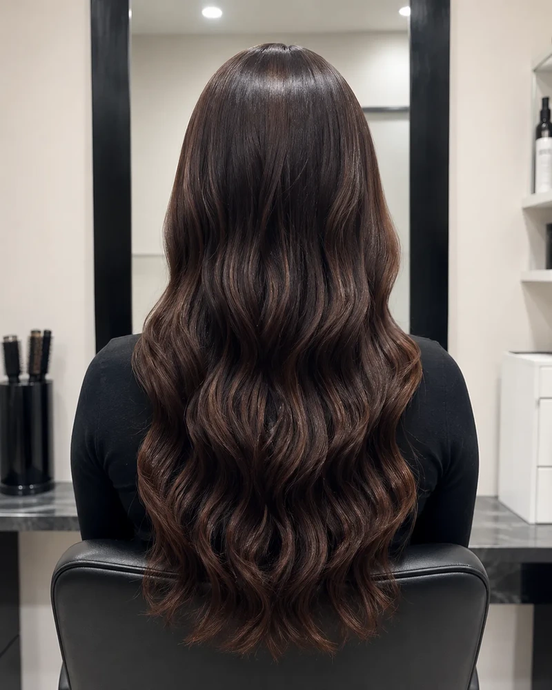 Wavy hair texture