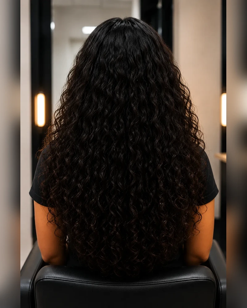 Very thick hair density
